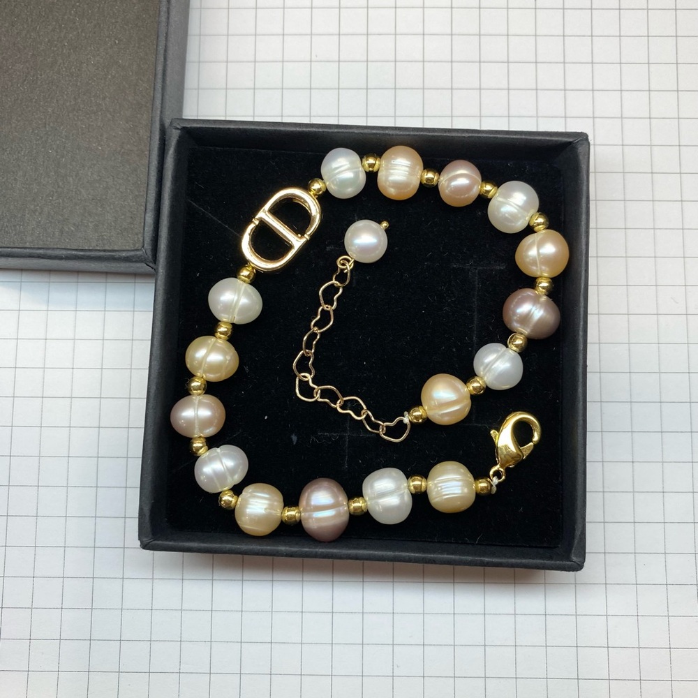 Fashion High Quality Pearl Bracelet Beads, Mixed Color, Adjustable Link